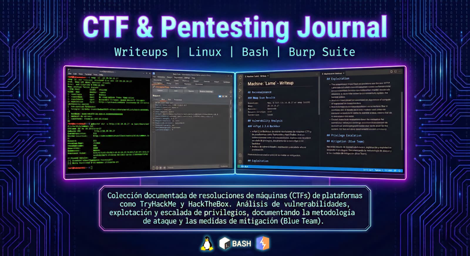 Imagen del proyecto CTF & Pentesting Journal